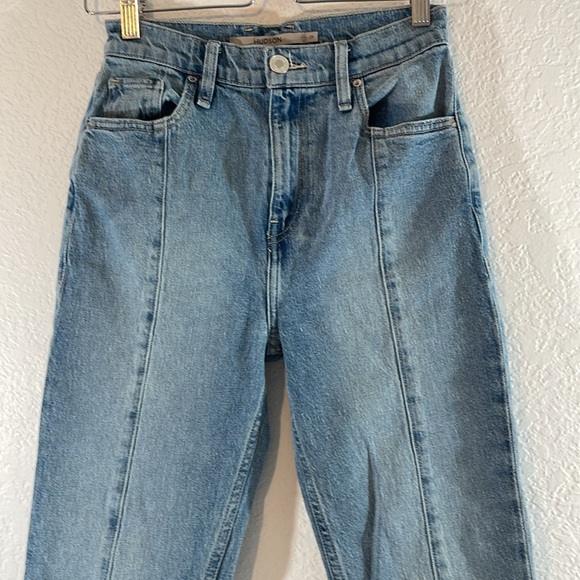 HUDSON JEANS Harlow Split Hem Ultrahigh Waist Cigarette Jeans in Stellar NEW - Picture 5 of 16